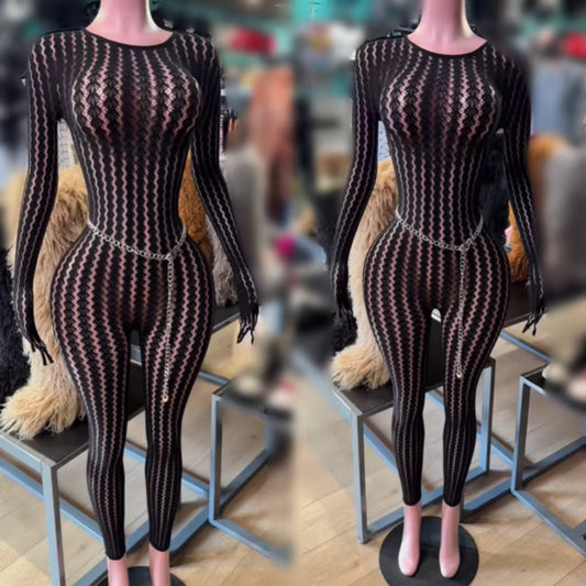 Mesh Jumpsuit