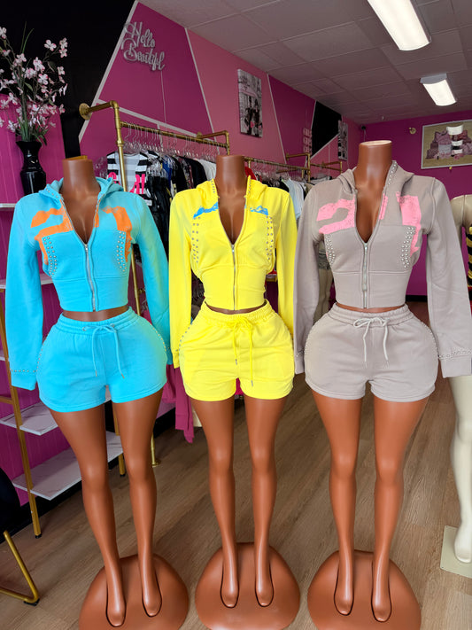 Fleece Short Set