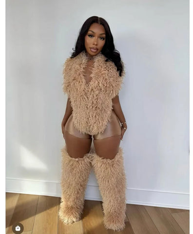 Over The Knee Furry Boots