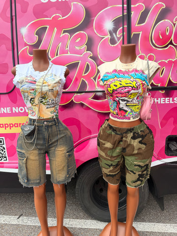 Saints x Camo Short Set